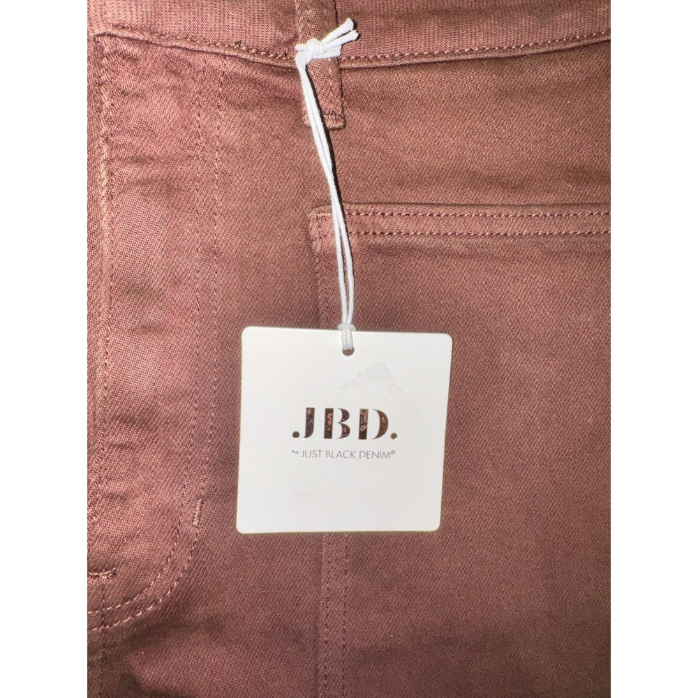 Just Black Denim Wide Leg Pants Women Brown Patch Pocket High Rise 28 DP649-CFB - Picture 5 of 8